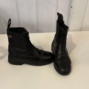 Black Equistar paddock boots for horseback riding